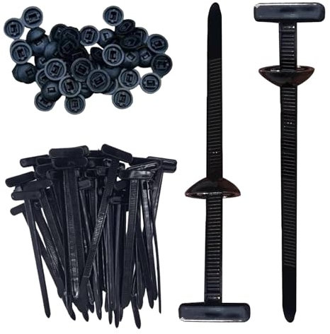 Lot de 30/100/150 boucles universelles en nylon robuste – Clip de support autobloquant pour fermeture rapide, réparation automobile et usage quotidien