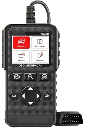Strumento di diagnosi multilingue for auto con scanner OBD2 YA200 for lettore di codici motore, ricerca DTC, test di tensione