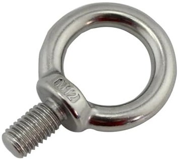 tornillo con argolla Tornillo de perno de ojo de elevación de acero inoxidable 304 plateado de alta resistencia M6 M8 M10 M12(1pcs,M8)