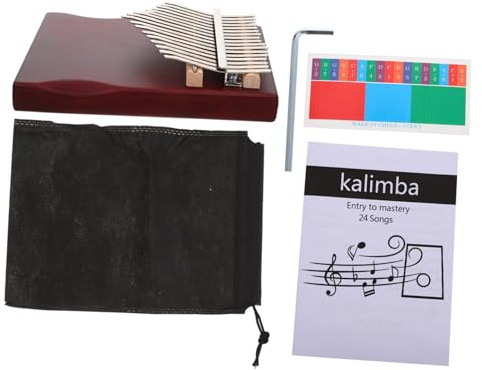 UPKOCH Tragbares Kalimba Daumenklavier Klarer Klang und Metall Ergonomisches Design mit 17 Tasten Musikinstrument für Anfänger und Kinder