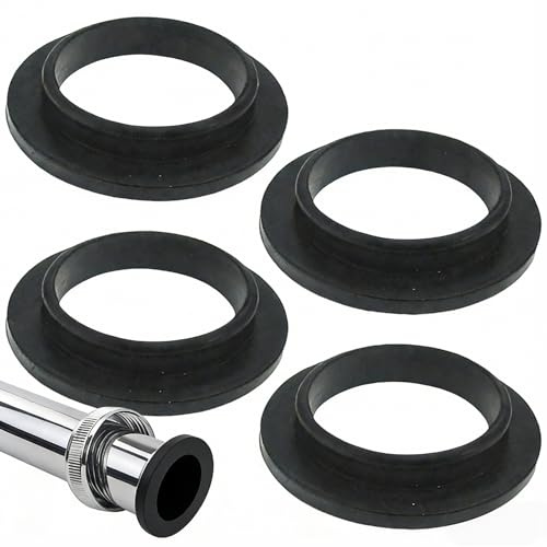 40mm Drain Washers Convex Sealing Ring - 4 Pack Sink Hose Washer Replacement Gasket for Plumbing, Waste Pipe Fittings & Basin Seals