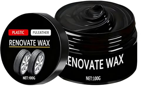 para neumáticos - Pasta protectora de 100 g con esponja, limpiador intenso de ruedas y neumáticos de espuma | Detallado de automóviles, renovación de automóviles, garaje, taller, entrada de vehíc