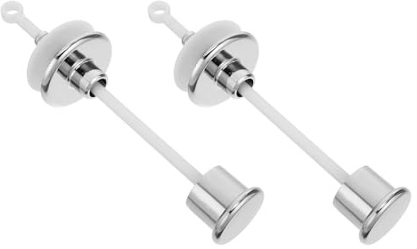 SAFIGLE Pulsante di Scarico Wc Sostitutivo in Plastica 2 Pezzi per Cassetta Water Vintage Kit Ricambio Leva Water Compatibile Modelli Tradizionali Accessorio Bagno per Uso Domestico
