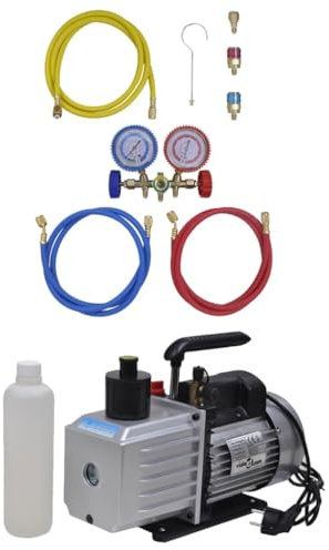 Genérico Bomba de vacío Set de manómetros 2 vías para Aire Acondicionado,Casa y jardín,Accesorios para electrodomésticos,Accesorios para el Aire Acondicionado,3100289