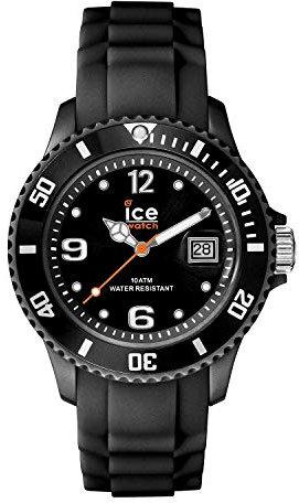 Ice-Watch - ICE forever Black - Schwarze Damenuhr mit Silikonarmband - 000123 (Small)