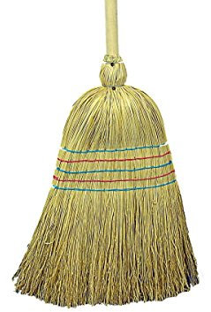 TOPCAR - Balai paille de riz 5 fils, support poire roulée - 060110