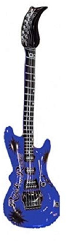 Pohly Guitarra hinchable de aprox. 100 cm azul juguete
