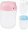 Vicloon Mini Humidificateur d'air, 300ML Humidificateur Ultrasonique avec 2 Mode Brume Réglable Arrêt Automatique et Veilleuse, USB Humidificateur Portable Silencieux Sans fil pour Auto Maison Chambre