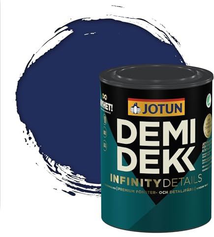 Jotun - Peinture Bois, Lasure Opaque pour Extérieur et Intérieur Satinée - DEMI DEKK INFINITY DETAILS - RAL 5022 - Bleu Nocturne - 0,75L