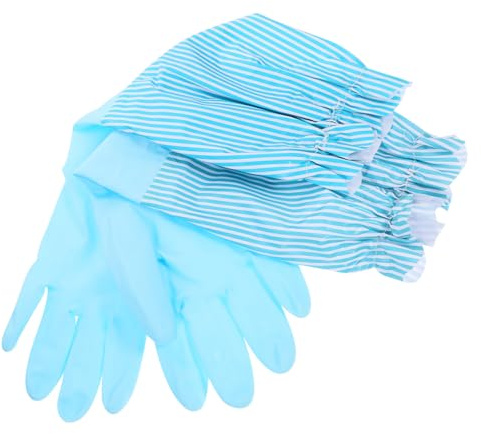 BCOATH Fleece Dishwashing Gloves Winter Warm Kitchen Gloves for Cleaning Washing Thick Hand