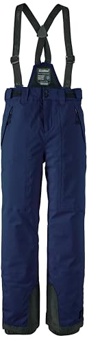 Killtec 43402-000 - Pantalones de esquí para niña con Peto Desmontable y protección en los Bordes, 242, Azul Marino, 176