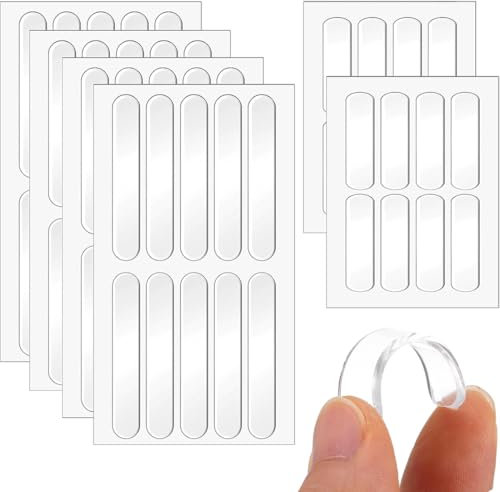 PNPGDYK Gommini adesivi - 56 pezzi silicone antiscivolo, paracolpi trasparenti per porte, mobili, laptop, cassetti, armadietti - 2 stili