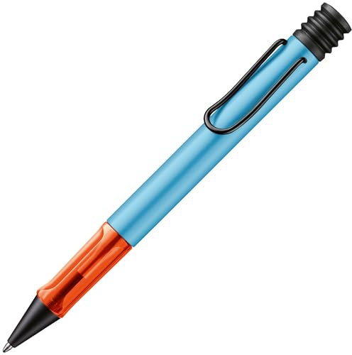 Lamy AL-star denim - Ballpoint Pen with transparent, ergonomic grip & line width M - lightweight aluminium body - including large capacity refill M 16 in black