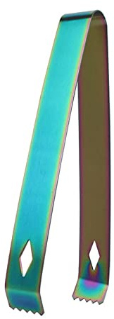 JINGYAN Pinzas para Hielo Los Bordes festoneados de Las Pinzas del Hielo del Acero Inoxidable sostienen el Hielo con Seguridad para los usos del Restaurante de la Barra