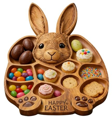 Zasdvn Tagliere in legno per alimenti | Affettati e antipasti | Per feste in casa, banchetti, vacanze, cucina, tavolo da pranzo e snack