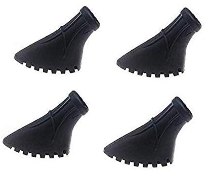 kofull-4pcs nordic walking pads asphalt gummipuffer pads nordic walking stoecke Trekkingstöcke Wandern und Spazierstöcke Pads, schwarz