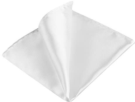 Allegra K Herren Square Hochzeit Einfarbig Einstecktuch Taschentuch Weiß One Size