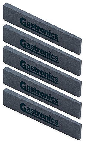 Gastronics Schleifstein Wetzstein für Kreismesser Dönermesser Profi Abziehstein Messerschärfer 5 Stück