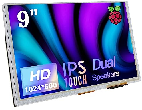 HAMTYSAN 9 Inch Touch Screen Monitor with IPS Display 1024x600 Mini Monitor for Raspberry Pi Laptop PC (Silver
