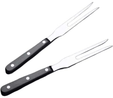 2 PCS Fourchette à viande ，Fourchette à Découper ， Fourche à Barbecue ，Fourchette de Service de Gril ，Fourchette à Viande bois ，Fourche à Barbecue avec Poignée