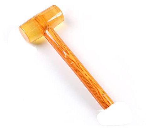 Minihammer, Werkzeuge Hammer Gummihammer, Gummikopfhammer mit rutschfestem Holzgriff for Camping, Reisen, BAU, Holzbearbeitung Multifunktionshammer (Größe: Groß) (Color : S, Size : Multi Colored)