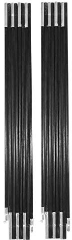 PNAJFUEL 2 Stück/Set Fiberglas-Zeltstange, 4,48 M Ersatz-Camping-Zeltstangen, Stützrahmen-Reparaturset, Für 5-6-Personen-Campingzelt