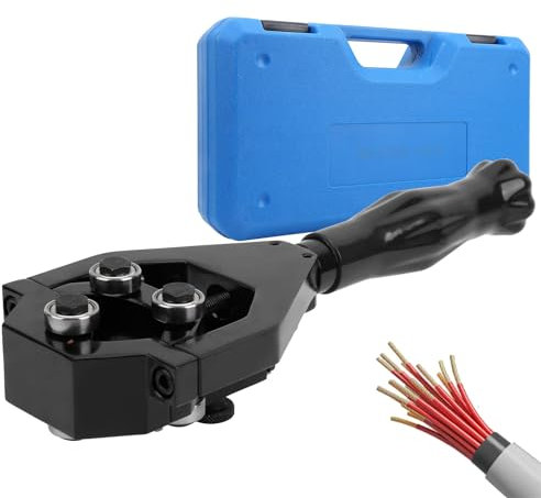 QUTBAG Juego de Pelacables, Herramienta peladora de Cables industriales, máquina peladora peladora multifunción, Herramienta engarzadora cortadora Manual para Capa Aislante y Capa semiconductora
