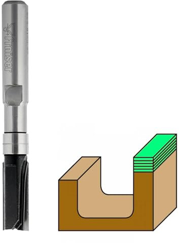Fraiser - Fresa a copiare con cuscinetto per legno, diametro 8 mm, gambo 8 mm, per fresatrice verticale e rifilatore