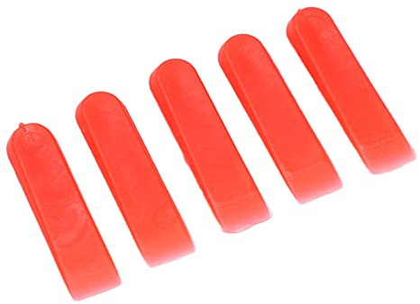 Fockety Cuñas Niveladoras de Azulejos Rojos de PE, Espaciadores de 0,2 Pulgadas, Nivelación Rápida para Decoración, Nivelador de Azulejos de 1000 Uds.