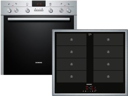 Siemens eq641e v02b Plaques de cuisson de combinaison/A/67 l/jusqu'à 30% de consommation énergétique en moins de la limite de la classe d'efficacité de l'énergie A grâce à air chaud Eco/Acier inoxydable
