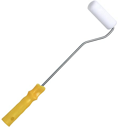 MAURER Rollo de radiador de hasta 10 cm en esponja de poliuretano muy fina con mango, Cranberry
