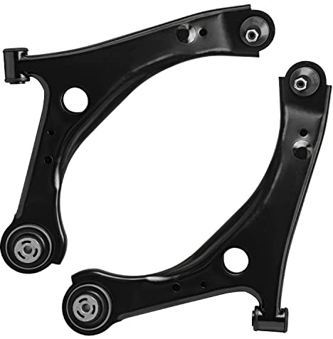 Detroit Axle - 2pc Front Lower Control Arms for Dodge Grand Caravan Chrysler Town & Country Ram C/V Volkswagen Routan, Lower Control Arms & Ball Joints Assembly Set Replacement