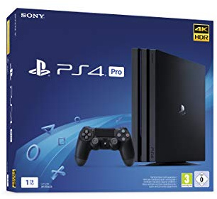 Sony, PlayStation 4 Pro 1 To, Console PS4 Pro 1 To + 1 Manette Sans Fil DUALSHOCK 4 V2, Châssis G, Couleur : Jet Black