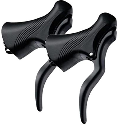 CLISPEED 2st Aluminiumlegierung Bremshebel Fahrrad Gebirgsstraßen Kinder Bullhorn Bremen BMX-Lenker Rennrad MTB Universal- Handbremse