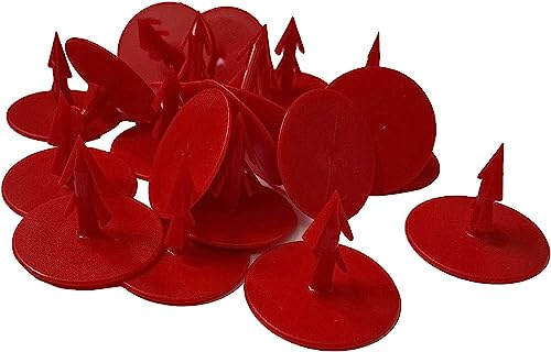 NOVANETUS Clips x 200 Stück, Stecknadeln, Nadeln zur Befestigung von Fußbodenheizungsfolie, Reißzwecken zur Rasterfolie für Fußbodenheizung, 200 Stück