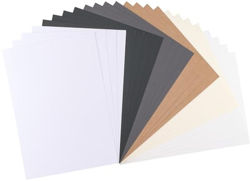 Vaessen Creative Florence Självhäftande Cardstock – A4 pysselpapper – A4 – färgblandning – 24 stycken – tryckbart papper – för pyssel och hobbyprojekt