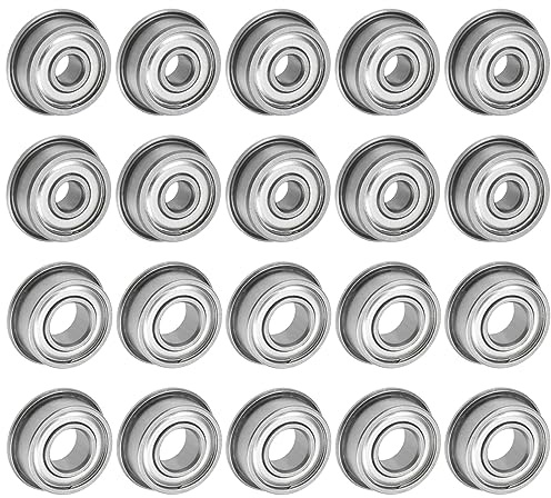QUARKZMAN 10 Set F624ZZ&F686ZZ Flanschkugellager 4x13x5mm/6x13x5mm | Rillenkugellager, Flansch Lager, Chrom Stahl, Doppel Abgeschirmt, Für DIY Werkzeugmaschinen 3D Drucker