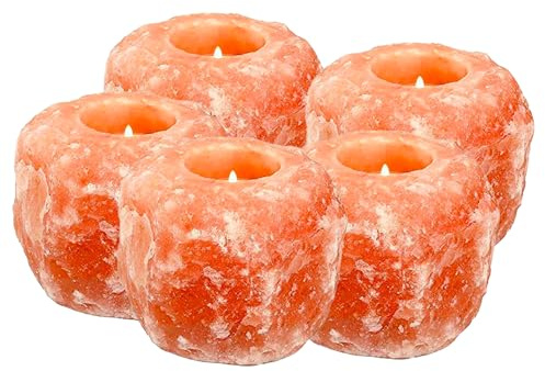 Himalaya-saltljushållare – 5 stycken – Magic Salt® Lighting for Your Soul