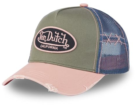 Von Dutch Casquette Homme & Femme, Trucker Used, Rose 03