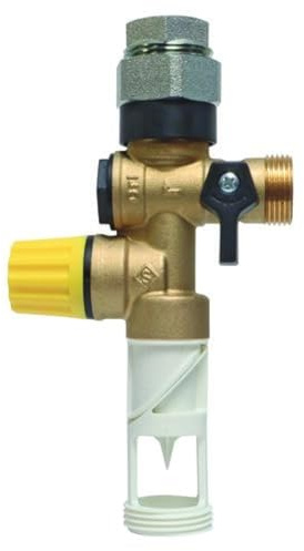 SOMATHERM FOR YOU - Groupe de Double Sécurité en Téflon Orientable avec Raccord Diélectrique - Idéal pour Protéger vos Installations Contre L'Eau Calcaire - Taille : 3/4 (20/27)