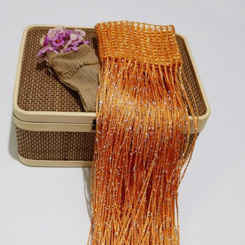 Highdi Tenda a Fili per Porta e Mosche, Tende Antimosche per Porte Esterne Interno, Matrimoni Bar Ristoranti Porte, Tinta Unita (Colore arancione M,1x2m)