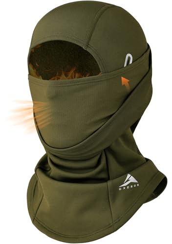 GXCROR Sturmhaube Balaclava Skimaske – doppellagig, Winddicht & warm für Winter, Motorrad, Ski, Unisex
