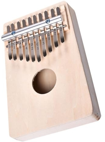Abaodam Kalimba Daumenklavier 10 Ton Fingerklavier Musikinstrument Kompakt Leicht für Anfänger Unterwegs