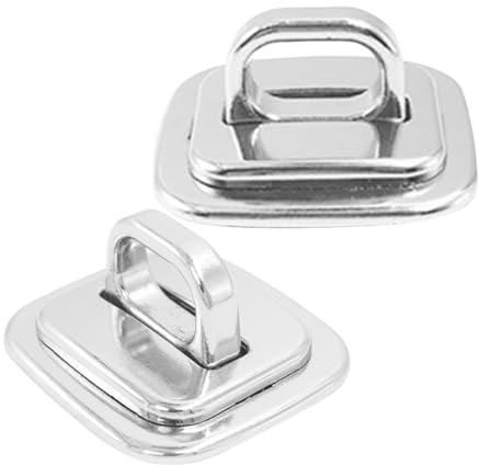 Laptop Security Anchor Fixed Base Plate 2pcs Zinc Alloy Silver | Tablet Lock Anchor, Computer Security Cable Lock, Back to School Party, Library Study Use