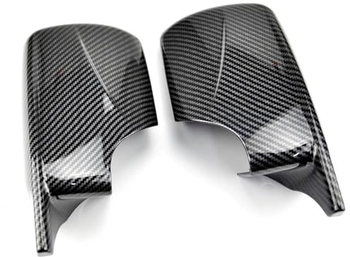 För BMW E46 E39 4-dörrars 3-serie 1998-2005 Dörrbackspegelkåpa L 51168238375 R 51168238376 Bilspegelkåpor(Kolfibermönster)