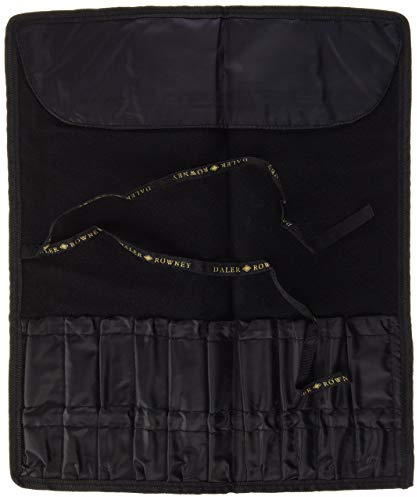 Daler-Rowney Artist Brush Roll Black Storage Carrier Pouch | For Professional Artists & Students