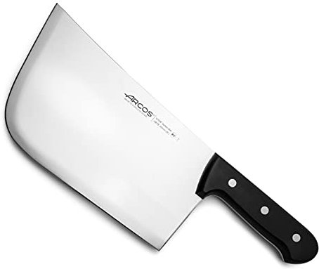 Arcos Coltello da Macellaio Cleaver – Lama in Acciaio Inossidabile Nitrum 25 cm – Manico in Poliossimetilene (POM), Colore Nero – Serie Universal