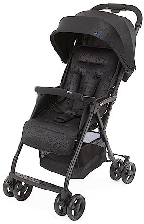 Chicco Passeggino Ohlalà 2, Leggero, Compatto, Black Night, Nero Omologato da 0 Mesi a 15 kg, Portata max 18 kg