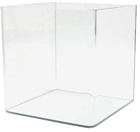 Amtra Nanotank 90 - Réservoir d'Aquarium 90 L - Boîtier en Verre Extra Clair 45 x 45 x 45 cm - Réservoir pour Poissons Rouges Ou comme Réservoir pour Tortues d'eau avec Tapis Absorbant