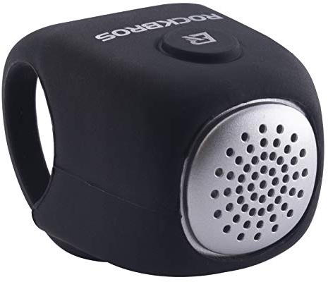 ROCKBROS Electra Bike Bell 90dB Electric Cycling Bells Horn Bicycle Horns Water-Resistant 3 Sound Modes Bike Bells Black